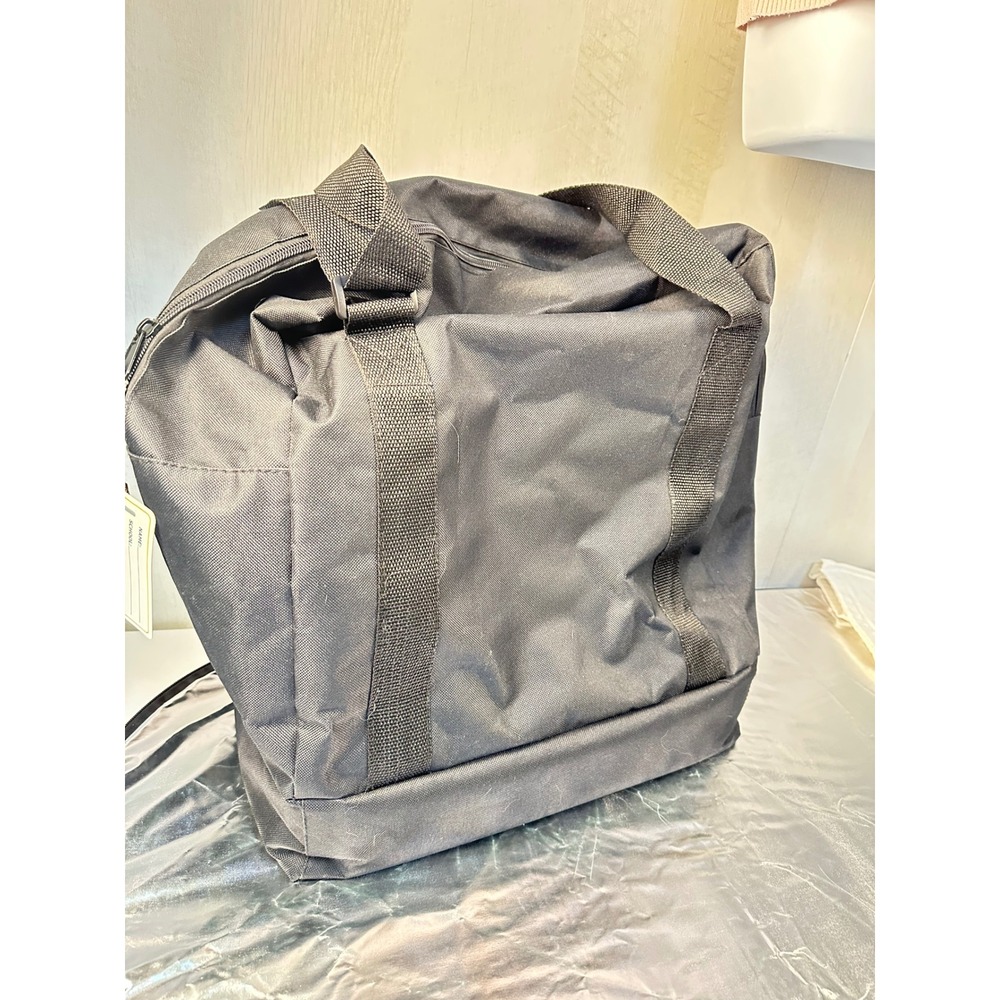 WVJC Gray Tote Bag Zipper Closure Carryall Travel Gym Work School - Picture 9 of 11